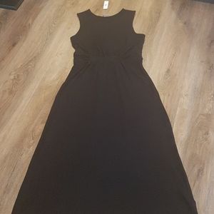 NWT Joe Fresh Sleeveless Black Maxi Dress Sz. L